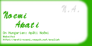 noemi apati business card