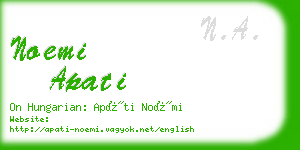 noemi apati business card